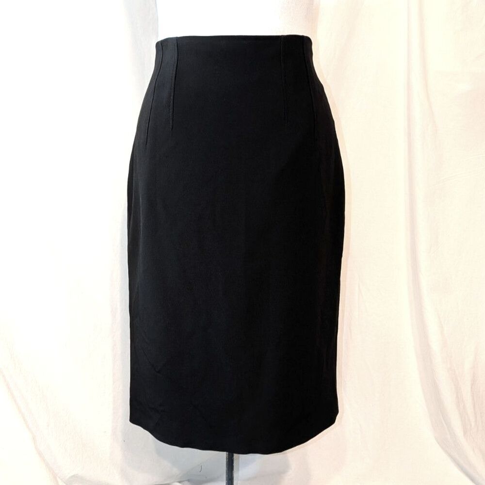 Brooks Brothers Black Straight Skirt, Size 14
